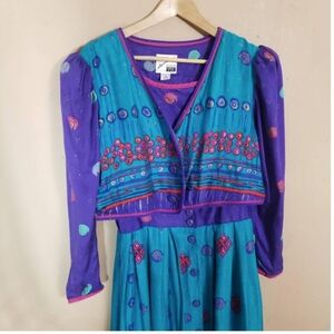 Vintage 80s 90s Jeanme Marc Dress M